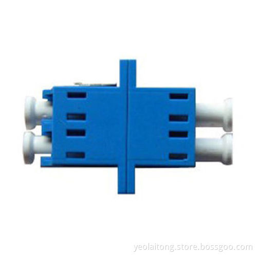 LC fiber-optic adapter, DX, available in blue